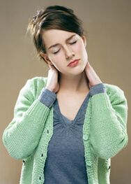 Nackenschmerzen aufgrund von Osteochondrose